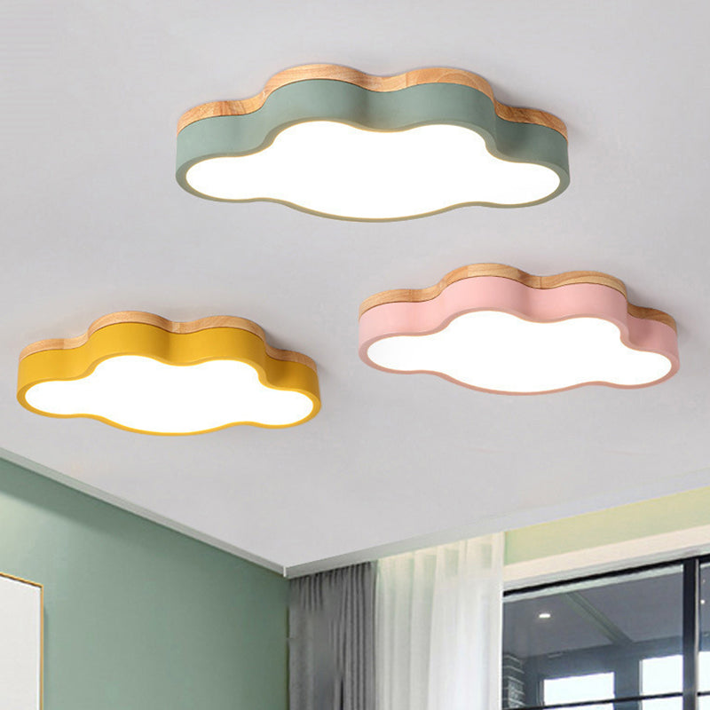 Cloud Flush Mount Lights Modernist Acrylic Ceiling Mount Light Fixture for Bedroom - Clearhalo - 'Ceiling Lights' - 'Close To Ceiling Lights' - 'Close to ceiling' - 'Flush mount' - Lighting' - 2590635