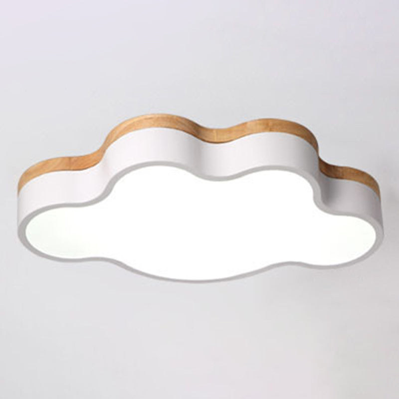 Cloud Flush Mount Lights Modernist Acrylic Ceiling Mount Light Fixture for Bedroom - White - Clearhalo - 'Ceiling Lights' - 'Close To Ceiling Lights' - 'Close to ceiling' - 'Flush mount' - Lighting' - 2590636