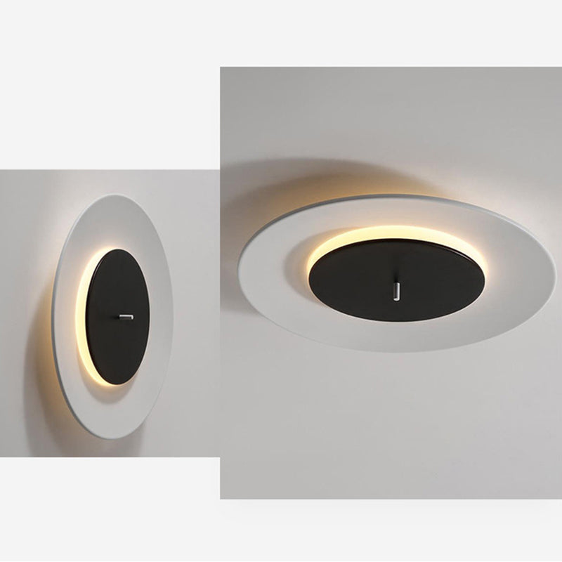 Circle Flush Light Fixtures Nordic Acrylic Ceiling Light Fixture for Bedroom Clearhalo 'Ceiling Lights' 'Close To Ceiling Lights' 'Close to ceiling' 'Semi-flushmount' Lighting' 2590653