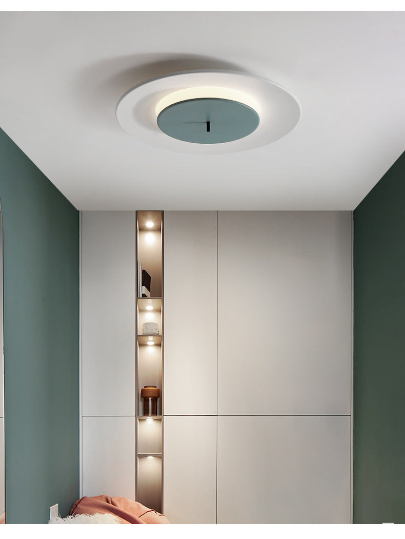 Circle Flush Light Fixtures Nordic Acrylic Ceiling Light Fixture for Bedroom Clearhalo 'Ceiling Lights' 'Close To Ceiling Lights' 'Close to ceiling' 'Semi-flushmount' Lighting' 2590659