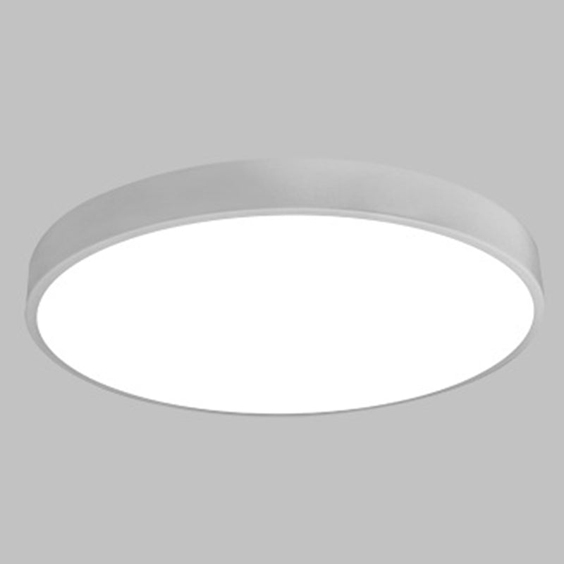 Round Flushmount Lights Macaron Acrylic Ceiling Mounted Fixture for Living Room White Clearhalo 'Ceiling Lights' 'Close To Ceiling Lights' 'Close to ceiling' 'Flush mount' Lighting' 2590662
