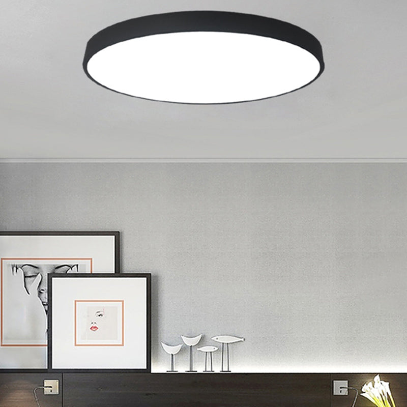 Round Flushmount Lights Macaron Acrylic Ceiling Mounted Fixture for Living Room Clearhalo 'Ceiling Lights' 'Close To Ceiling Lights' 'Close to ceiling' 'Flush mount' Lighting' 2590665