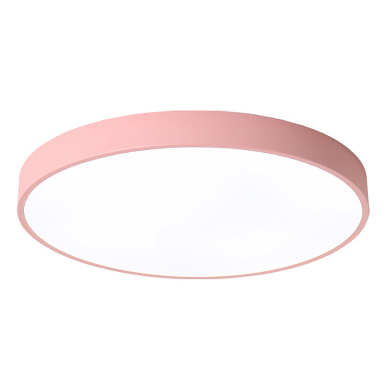Round Flushmount Lights Macaron Acrylic Ceiling Mounted Fixture for Living Room Clearhalo 'Ceiling Lights' 'Close To Ceiling Lights' 'Close to ceiling' 'Flush mount' Lighting' 2590670
