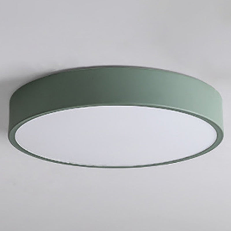 Round Flushmount Lights Macaron Acrylic Ceiling Mounted Fixture for Living Room Green Clearhalo 'Ceiling Lights' 'Close To Ceiling Lights' 'Close to ceiling' 'Flush mount' Lighting' 2590671