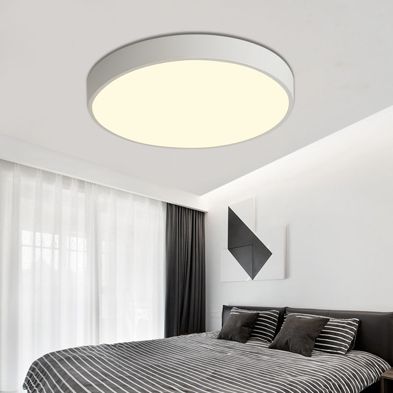 Modern Simple LED Ceiling Light Round Flush Mount Lighting Fixture for Bedroom White Clearhalo 'Ceiling Lights' 'Close To Ceiling Lights' 'Close to ceiling' 'Flush mount' Lighting' 2590743