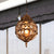 Loft Sphere Ceiling Pendant Light Amber Closed Glass 1 Light 7"/9" W Outdoor Hanging Light for Balcony in Black/Bronze Bronze Clearhalo 'Art Deco Pendants' 'Black' 'Cast Iron' 'Ceiling Lights' 'Ceramic' 'Crystal' 'Industrial Pendants' 'Industrial' 'Metal' 'Middle Century Pendants' 'Pendant Lights' 'Pendants' 'Rustic Pendants' 'Tiffany' Lighting' 259082