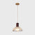 Ribbed Glass Shade Hanging Lamp Simple Style Single-Bulb Pendant Light Fixture for Bedroom Brown Bowl Clearhalo 'Ceiling Lights' 'Modern Pendants' 'Modern' 'Pendant Lights' 'Pendants' Lighting' 2593002