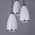 Satin Opal Glass Cluster Bell Pendant Minimalist 3-Light Chrome Suspension Light for Dining Room Chrome Round Clearhalo 'Ceiling Lights' 'Modern Pendants' 'Modern' 'Pendant Lights' 'Pendants' Lighting' 2593014