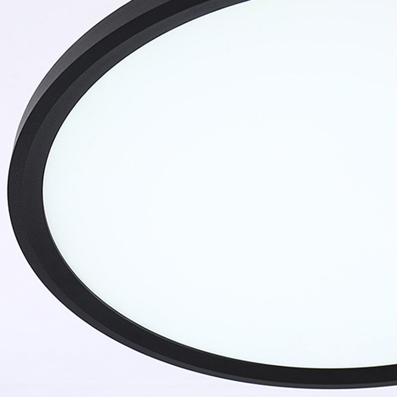 Flat Shade Diner LED Ceiling Light Acrylic Minimalistic Pendant Lighting with Hanging Rod Clearhalo 'Ceiling Lights' 'Modern Pendants' 'Modern' 'Pendant Lights' 'Pendants' Lighting' 2593068