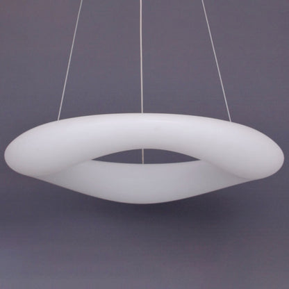White Loop Hanging Light Fixture Minimalist LED Acrylic Suspension Lamp for Dining Room White Clearhalo 'Ceiling Lights' 'Modern Pendants' 'Modern' 'Pendant Lights' 'Pendants' Lighting' 2593070