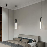 U Shaped Acrylic Ceiling Light Novelty Minimalist LED Pendant Lighting Fixture for Living Room Clearhalo 'Ceiling Lights' 'Modern Pendants' 'Modern' 'Pendant Lights' 'Pendants' Lighting' 2593102