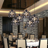 Crystal Hollowed-out Pendant Lamp Minimalist Modern Hanging Light Fixture in Dome Shape Clearhalo 'Ceiling Lights' 'Modern Pendants' 'Modern' 'Pendant Lights' 'Pendants' Lighting' 2593149