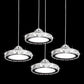 Chrome Finish Circular LED Pendant Modern Crystal Embedded Hanging Ceiling Light Clearhalo 'Ceiling Lights' 'Modern Pendants' 'Modern' 'Pendant Lights' 'Pendants' Lighting' 2593175