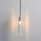 Shaded Pendant Light Fixture Simplicity Crystal Block 1-Light Brass Ceiling Light Clearhalo 'Ceiling Lights' 'Modern Pendants' 'Modern' 'Pendant Lights' 'Pendants' Lighting' 2593201