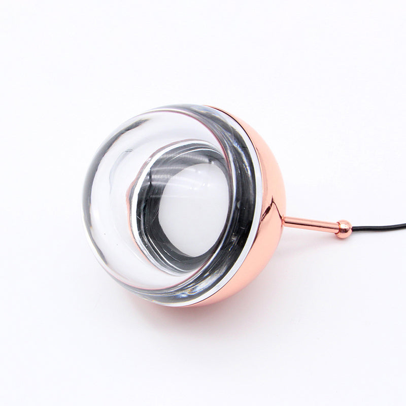 Global LED Pendant Lighting Simplicity Crystal Glass Bedside Hanging Ceiling Light Clearhalo 'Ceiling Lights' 'Modern Pendants' 'Modern' 'Pendant Lights' 'Pendants' Lighting' 2593239