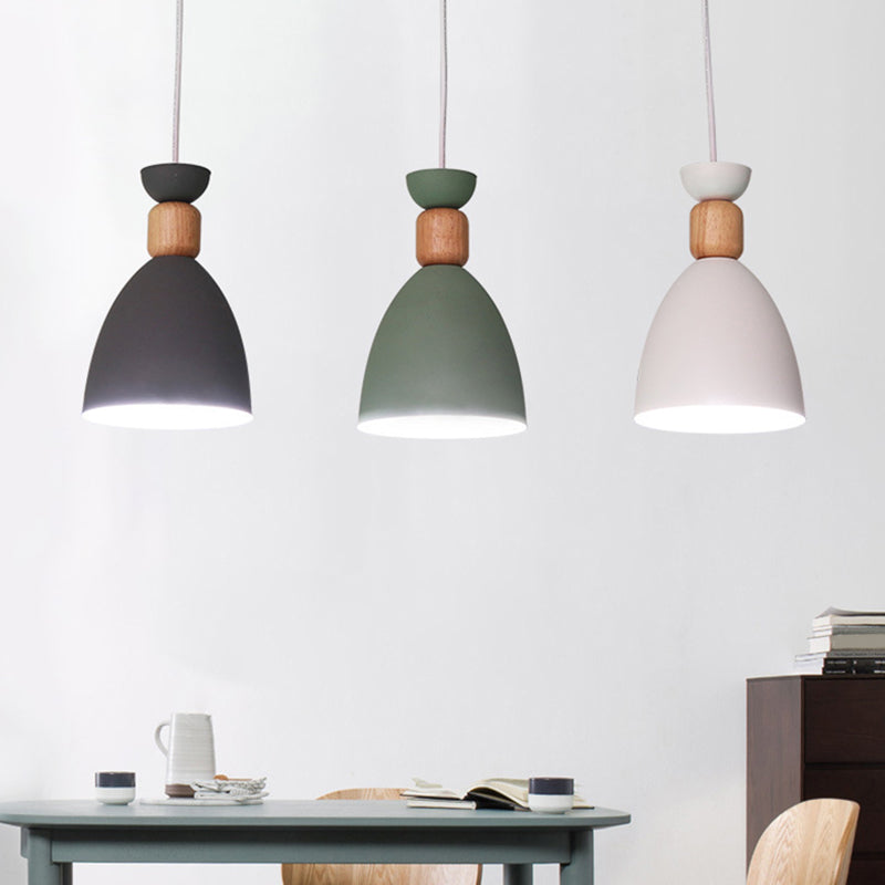 Nordic Style Ceiling Pendant Goblet Shaped Hanging Light Fixture with Metal Shade for Dining Room Clearhalo 'Ceiling Lights' 'Modern Pendants' 'Modern' 'Pendant Lights' 'Pendants' Lighting' 2593244