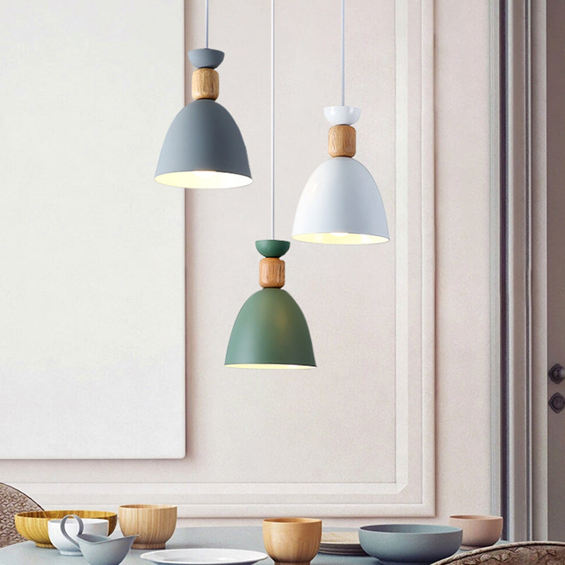 Nordic Style Ceiling Pendant Goblet Shaped Hanging Light Fixture with Metal Shade for Dining Room Clearhalo 'Ceiling Lights' 'Modern Pendants' 'Modern' 'Pendant Lights' 'Pendants' Lighting' 2593247