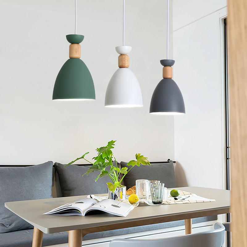 Nordic Style Ceiling Pendant Goblet Shaped Hanging Light Fixture with Metal Shade for Dining Room Clearhalo 'Ceiling Lights' 'Modern Pendants' 'Modern' 'Pendant Lights' 'Pendants' Lighting' 2593249