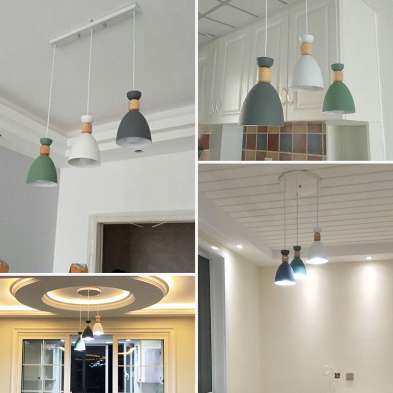 Nordic Style Ceiling Pendant Goblet Shaped Hanging Light Fixture with Metal Shade for Dining Room Clearhalo 'Ceiling Lights' 'Modern Pendants' 'Modern' 'Pendant Lights' 'Pendants' Lighting' 2593251