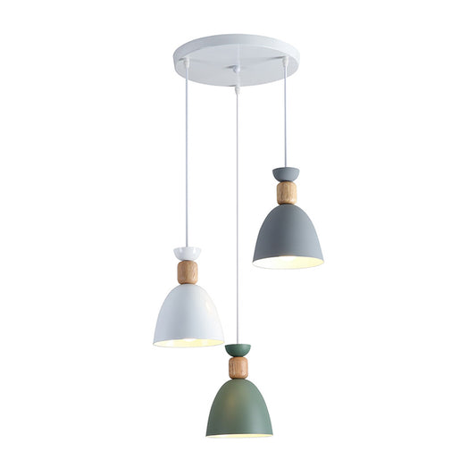 Nordic Style Ceiling Pendant Goblet Shaped Hanging Light Fixture with Metal Shade for Dining Room Clearhalo 'Ceiling Lights' 'Modern Pendants' 'Modern' 'Pendant Lights' 'Pendants' Lighting' 2593253