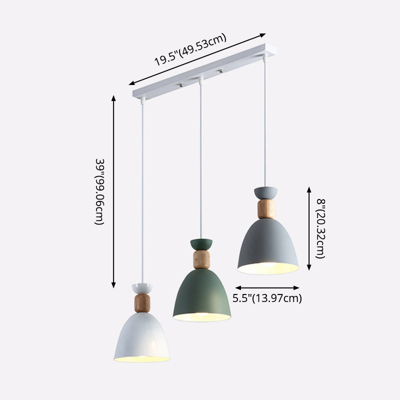 Nordic Style Ceiling Pendant Goblet Shaped Hanging Light Fixture with Metal Shade for Dining Room Clearhalo 'Ceiling Lights' 'Modern Pendants' 'Modern' 'Pendant Lights' 'Pendants' Lighting' 2593254