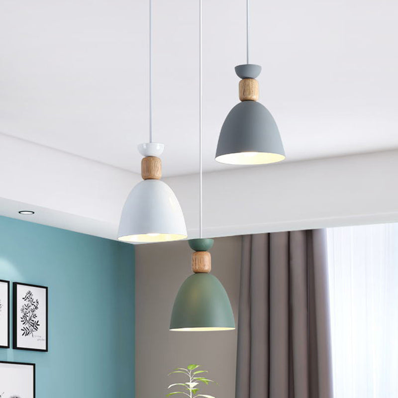 Nordic Style Ceiling Pendant Goblet Shaped Hanging Light Fixture with Metal Shade for Dining Room Clearhalo 'Ceiling Lights' 'Modern Pendants' 'Modern' 'Pendant Lights' 'Pendants' Lighting' 2593256