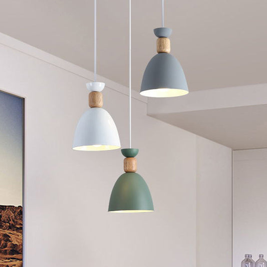 Nordic Style Ceiling Pendant Goblet Shaped Hanging Light Fixture with Metal Shade for Dining Room Clearhalo 'Ceiling Lights' 'Modern Pendants' 'Modern' 'Pendant Lights' 'Pendants' Lighting' 2593257