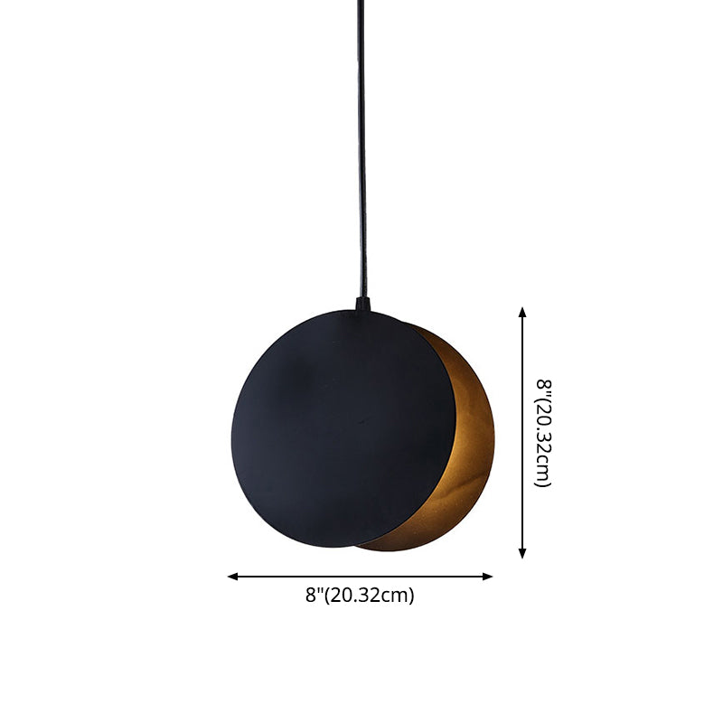 Shell Inspired Round Pendant Lamp Macaron Style Metal 1-Light Diner Ceiling Light Clearhalo 'Ceiling Lights' 'Modern Pendants' 'Modern' 'Pendant Lights' 'Pendants' Lighting' 2593270
