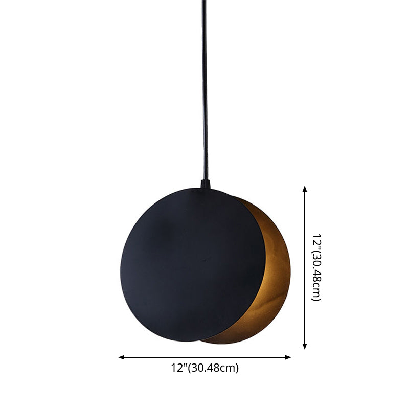 Shell Inspired Round Pendant Lamp Macaron Style Metal 1-Light Diner Ceiling Light Clearhalo 'Ceiling Lights' 'Modern Pendants' 'Modern' 'Pendant Lights' 'Pendants' Lighting' 2593272