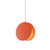 Shell Inspired Round Pendant Lamp Macaron Style Metal 1-Light Diner Ceiling Light Orange 8" Clearhalo 'Ceiling Lights' 'Modern Pendants' 'Modern' 'Pendant Lights' 'Pendants' Lighting' 2593273