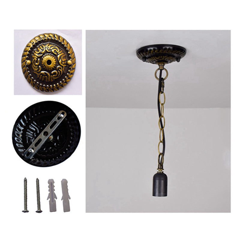 Stained Glass Dome Suspension Lighting Tiffany 1-Light Beige Pendant for Dining Room Clearhalo 'Art Deco Pendants' 'Cast Iron' 'Ceiling Lights' 'Ceramic' 'Crystal' 'Industrial' 'Metal' 'Middle Century Pendants' 'Pendant Lights' 'Pendants' 'Tiffany close to ceiling' 'Tiffany Pendants' 'Tiffany' Lighting' 2593513