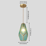 Suspended Lighting Fixture Tiffany Style Shaded Glass Hanging Pendant with Brass Canopy Clearhalo 'Ceiling Lights' 'Glass shade' 'Glass' 'Modern Pendants' 'Modern' 'Pendant Lights' 'Pendants' Lighting' 2593540