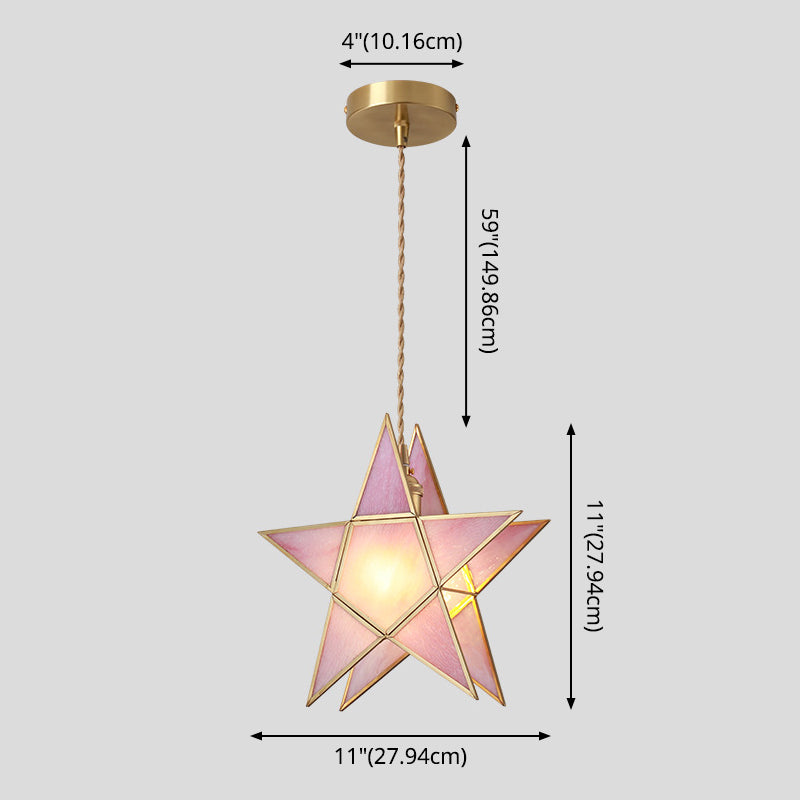 Suspended Lighting Fixture Tiffany Style Shaded Glass Hanging Pendant with Brass Canopy Clearhalo 'Ceiling Lights' 'Glass shade' 'Glass' 'Modern Pendants' 'Modern' 'Pendant Lights' 'Pendants' Lighting' 2593549