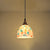 Mosaic Effect Bell Hanging Lamp Mediterranean Beige Shell Pendant Lighting for Kitchen 1 Beige Round Clearhalo 'Ceiling Lights' 'Close To Ceiling Lights' 'Industrial' 'Middle Century Pendants' 'Pendant Lights' 'Pendants' 'Tiffany close to ceiling' 'Tiffany Pendants' 'Tiffany' Lighting' 2593563
