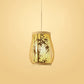 Chinoiserie Woven Hanging Light Fixture Bamboo Single Tea Room Ceiling Light with Print Lampshade Black 10" Clearhalo 'Ceiling Lights' 'Pendant Lights' 'Pendants' Lighting' 2593640