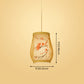 Chinoiserie Woven Hanging Light Fixture Bamboo Single Tea Room Ceiling Light with Print Lampshade Clearhalo 'Ceiling Lights' 'Pendant Lights' 'Pendants' Lighting' 2593641