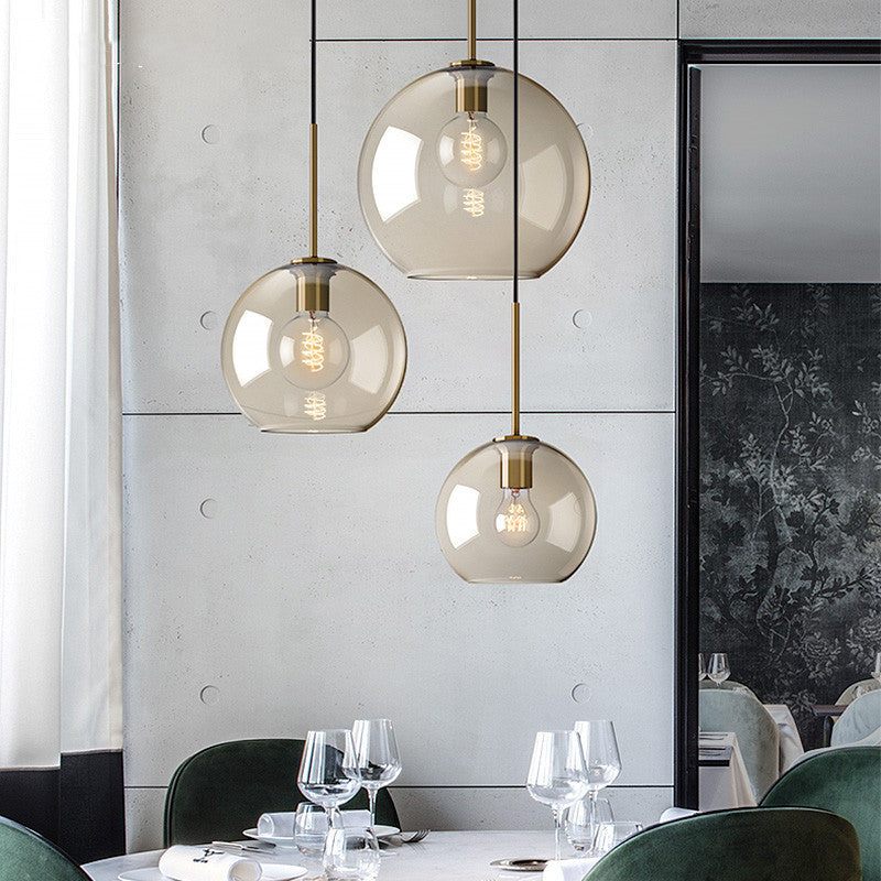 1-Light Pendant Lamp Vintage Cafe Hanging Light with Geometric Glass Shade in Brass Clearhalo 'Art Deco Pendants' 'Cast Iron' 'Ceiling Lights' 'Ceramic' 'Crystal' 'Industrial Pendants' 'Industrial' 'Metal' 'Middle Century Pendants' 'Pendant Lights' 'Pendants' 'Tiffany' Lighting' 2593777