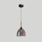 Twisted Glass Round Hanging Lamp Loft Style 1 Bulb Dining Room Ceiling Light Fixture Smoke Gray Bell Clearhalo 'Art Deco Pendants' 'Cast Iron' 'Ceiling Lights' 'Ceramic' 'Crystal' 'Industrial Pendants' 'Industrial' 'Metal' 'Middle Century Pendants' 'Pendant Lights' 'Pendants' 'Tiffany' Lighting' 2593802