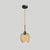 Twisted Glass Round Hanging Lamp Loft Style 1 Bulb Dining Room Ceiling Light Fixture Amber Ellipsoidal Clearhalo 'Art Deco Pendants' 'Cast Iron' 'Ceiling Lights' 'Ceramic' 'Crystal' 'Industrial Pendants' 'Industrial' 'Metal' 'Middle Century Pendants' 'Pendant Lights' 'Pendants' 'Tiffany' Lighting' 2593808