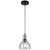 Industrial Gourd Shaped Suspension Light Fixture 1-Bulb Seeded Glass Pendant Light for Diner Bar Black Clearhalo 'Art Deco Pendants' 'Black' 'Cast Iron' 'Ceiling Lights' 'Ceramic' 'Crystal' 'Industrial Pendants' 'Industrial' 'Metal' 'Middle Century Pendants' 'Pendant Lights' 'Pendants' 'Rustic Pendants' 'Tiffany' Lighting' 2593829