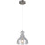 Industrial Gourd Shaped Suspension Light Fixture 1-Bulb Seeded Glass Pendant Light for Diner Bar Nickel Clearhalo 'Art Deco Pendants' 'Black' 'Cast Iron' 'Ceiling Lights' 'Ceramic' 'Crystal' 'Industrial Pendants' 'Industrial' 'Metal' 'Middle Century Pendants' 'Pendant Lights' 'Pendants' 'Rustic Pendants' 'Tiffany' Lighting' 2593830