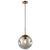 Irregular Glass Ball 1-Light Mini Pendant Light Modern Minimalist Hanging Lighting Fixture for Dining Room Kitchen Smoke Gray 7" Clearhalo 'Ceiling Lights' 'Modern Pendants' 'Modern' 'Pendant Lights' 'Pendants' Lighting' 2594208