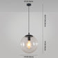 Modern Minimalist 1-Light Pendant Light Bubble Transparent Glass Ball Shade Hanging Light with 39" Hanging Wire Clearhalo 'Ceiling Lights' 'Modern Pendants' 'Modern' 'Pendant Lights' 'Pendants' Lighting' 2594277