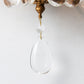 Beaded Sconce Light Fixture with Clear Crystal Decoration Vintage 3 Lights Wall Lighting Fixture in Antique Brass Clearhalo 'Wall Lamps & Sconces' 'Wall Lights' Lighting' 259428