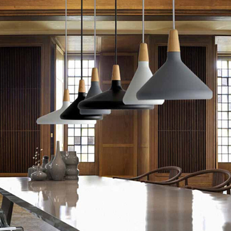 Multi Color Optional Simplicity Pendant Light Nordic Macaroon Aluminum Lampshade 1-Light Hanging Light for Kitchen Clearhalo 'Ceiling Lights' 'Modern Pendants' 'Modern' 'Pendant Lights' 'Pendants' Lighting' 2594361