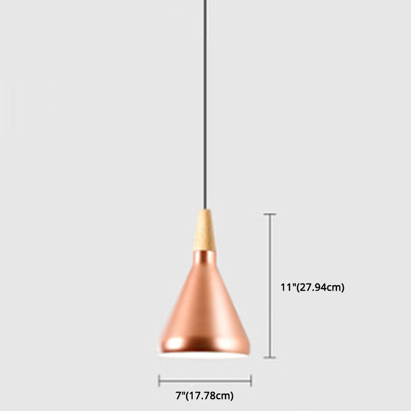 Multi Color Optional Simplicity Pendant Light Nordic Macaroon Aluminum Lampshade 1-Light Hanging Light for Kitchen Clearhalo 'Ceiling Lights' 'Modern Pendants' 'Modern' 'Pendant Lights' 'Pendants' Lighting' 2594366
