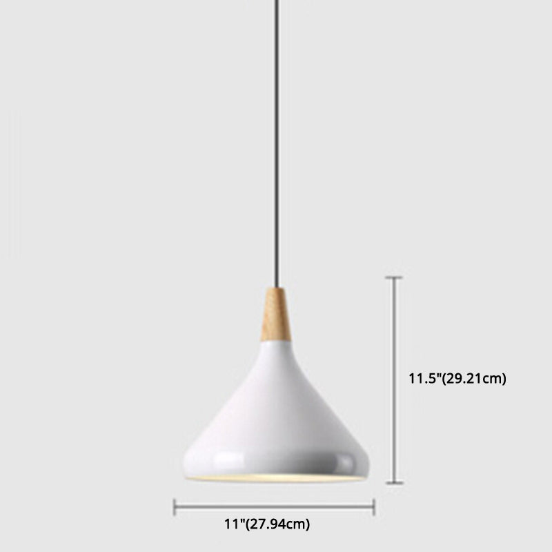Multi Color Optional Simplicity Pendant Light Nordic Macaroon Aluminum Lampshade 1-Light Hanging Light for Kitchen Clearhalo 'Ceiling Lights' 'Modern Pendants' 'Modern' 'Pendant Lights' 'Pendants' Lighting' 2594370