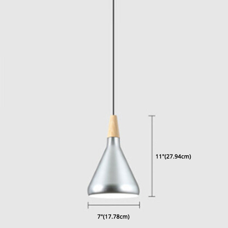 Multi Color Optional Simplicity Pendant Light Nordic Macaroon Aluminum Lampshade 1-Light Hanging Light for Kitchen Clearhalo 'Ceiling Lights' 'Modern Pendants' 'Modern' 'Pendant Lights' 'Pendants' Lighting' 2594373