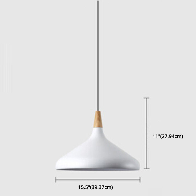 Multi Color Optional Simplicity Pendant Light Nordic Macaroon Aluminum Lampshade 1-Light Hanging Light for Kitchen Clearhalo 'Ceiling Lights' 'Modern Pendants' 'Modern' 'Pendant Lights' 'Pendants' Lighting' 2594379