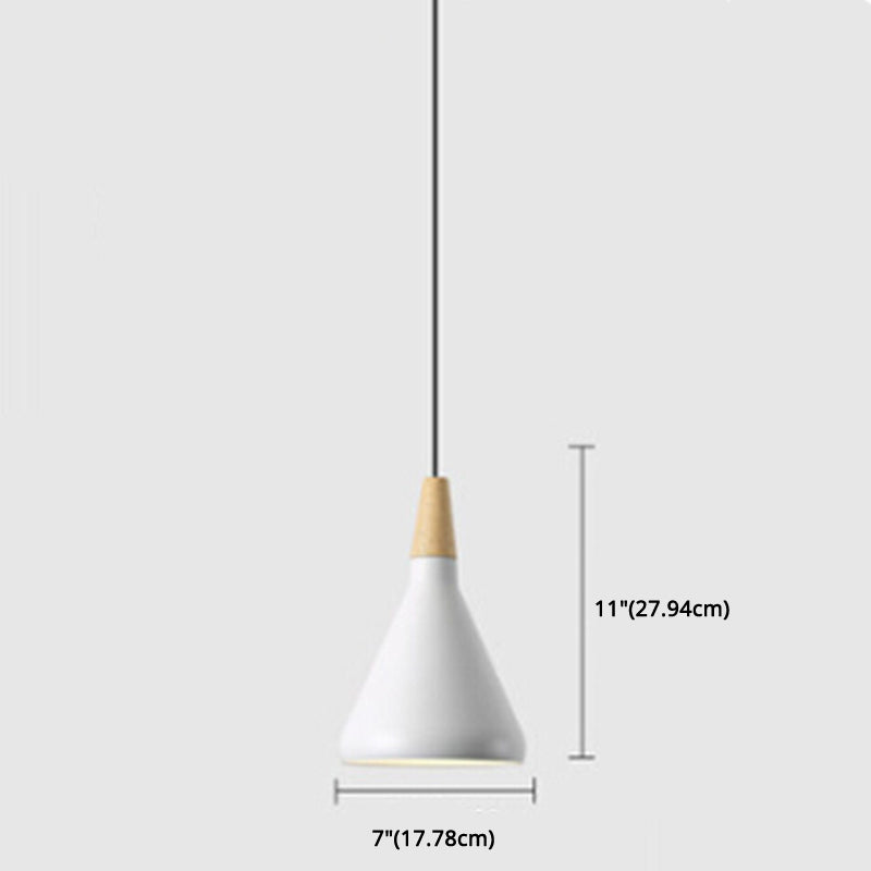 Multi Color Optional Simplicity Pendant Light Nordic Macaroon Aluminum Lampshade 1-Light Hanging Light for Kitchen Clearhalo 'Ceiling Lights' 'Modern Pendants' 'Modern' 'Pendant Lights' 'Pendants' Lighting' 2594384